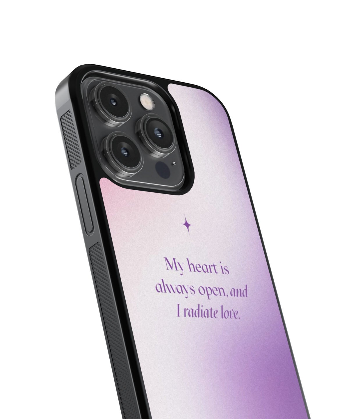 My Heart Is Always Open Premium Glass Phone Case - Image 3
