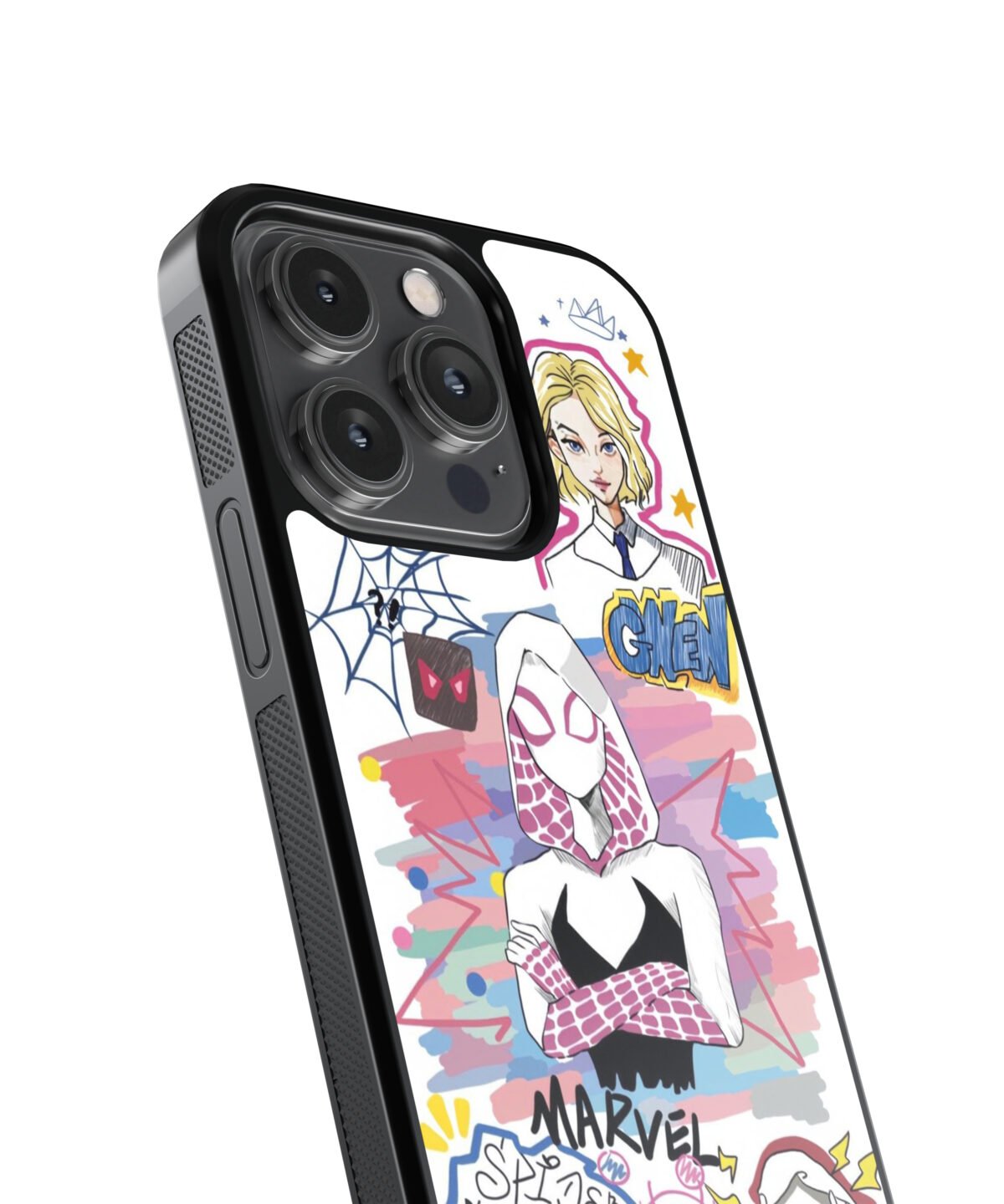Spidey Man Premium Glass Phone Case - Image 3