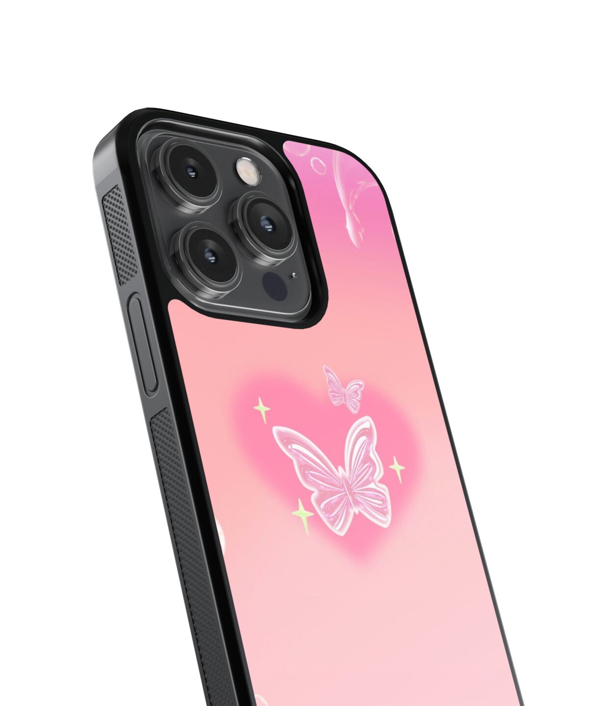 Butterfly Pinteresty Premium Glass Phone Cases - Image 2