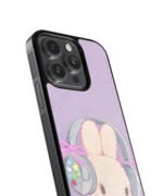 Purple Bunny Premium Glass Phone Cases - Image 3