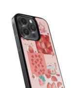 Strawberry Asthetics Premium Glass Phone Cases - Image 3