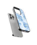 Blue Flower Aesthetic Premium Glass Phone Cases - Image 2