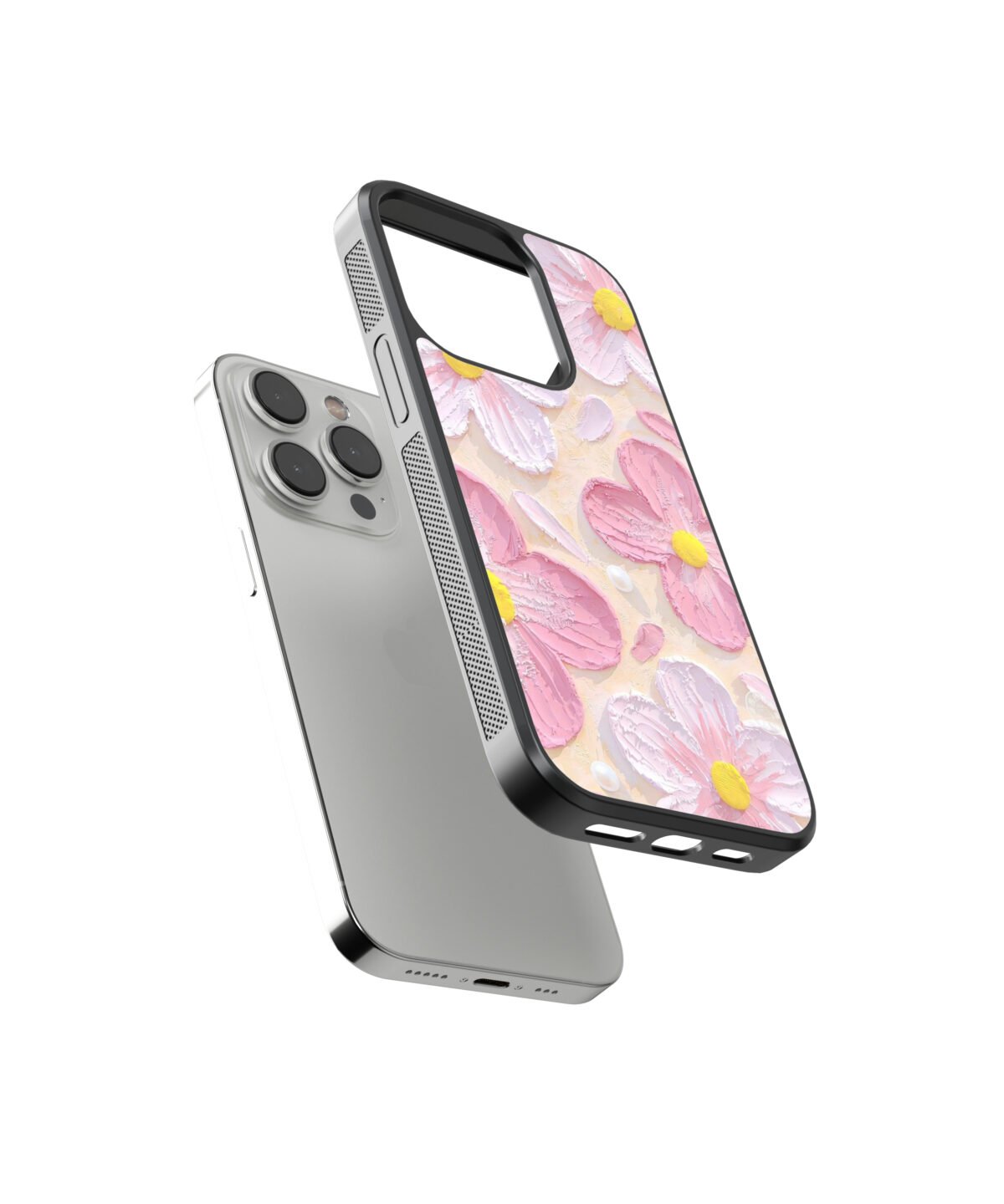 Flower Pinteresty Premium Glass Phone Cases - Image 2