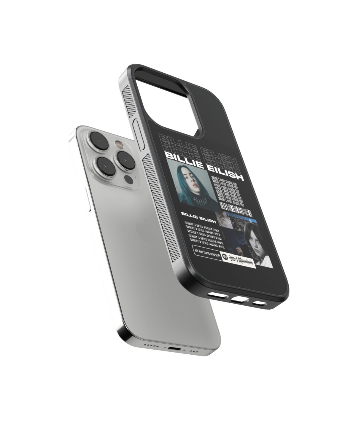 Billie Eilish Spotify Premium Glass Phone Case - Image 2