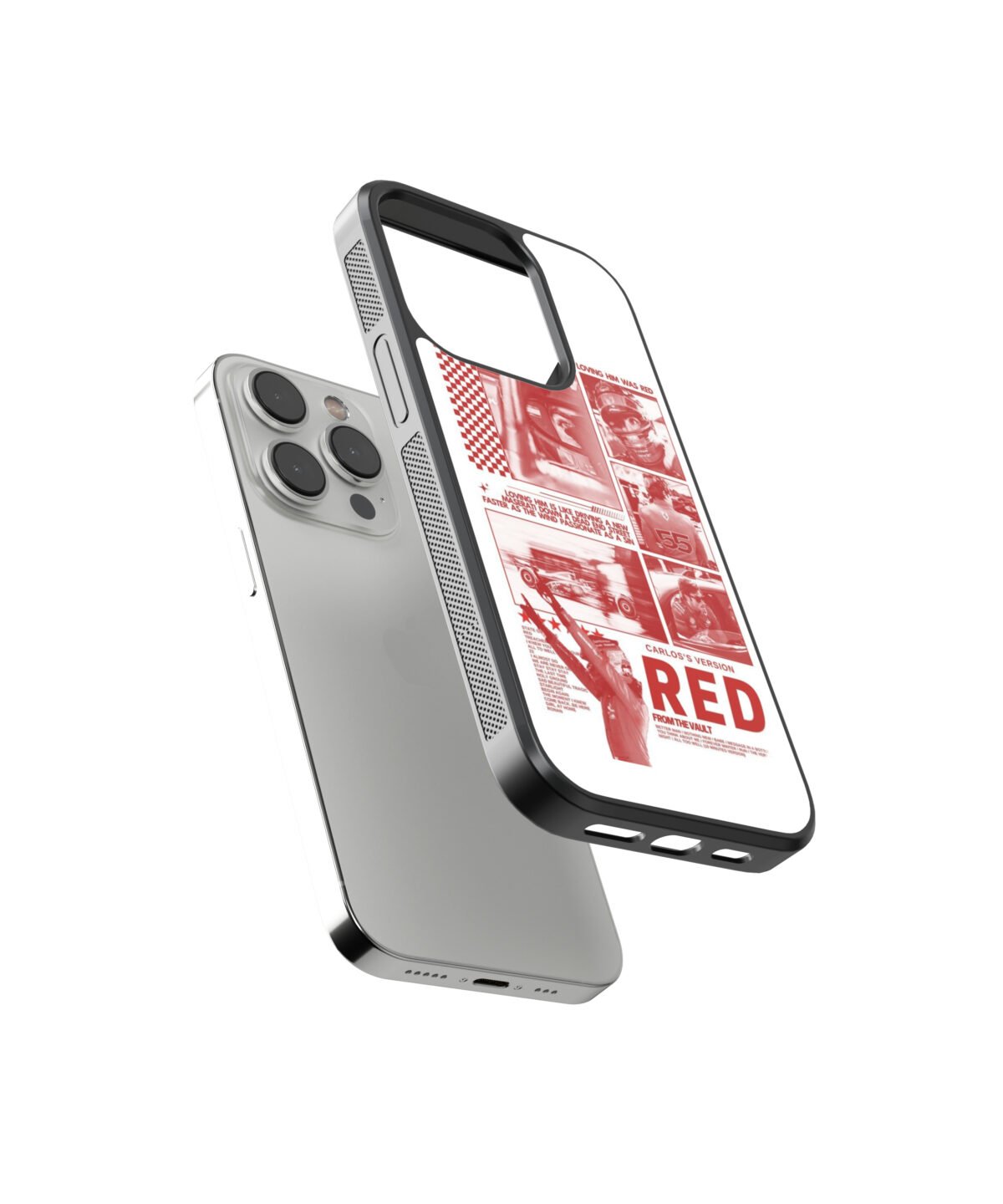 Charles Leclerc Red Premium Glass Phone Cases - Image 2