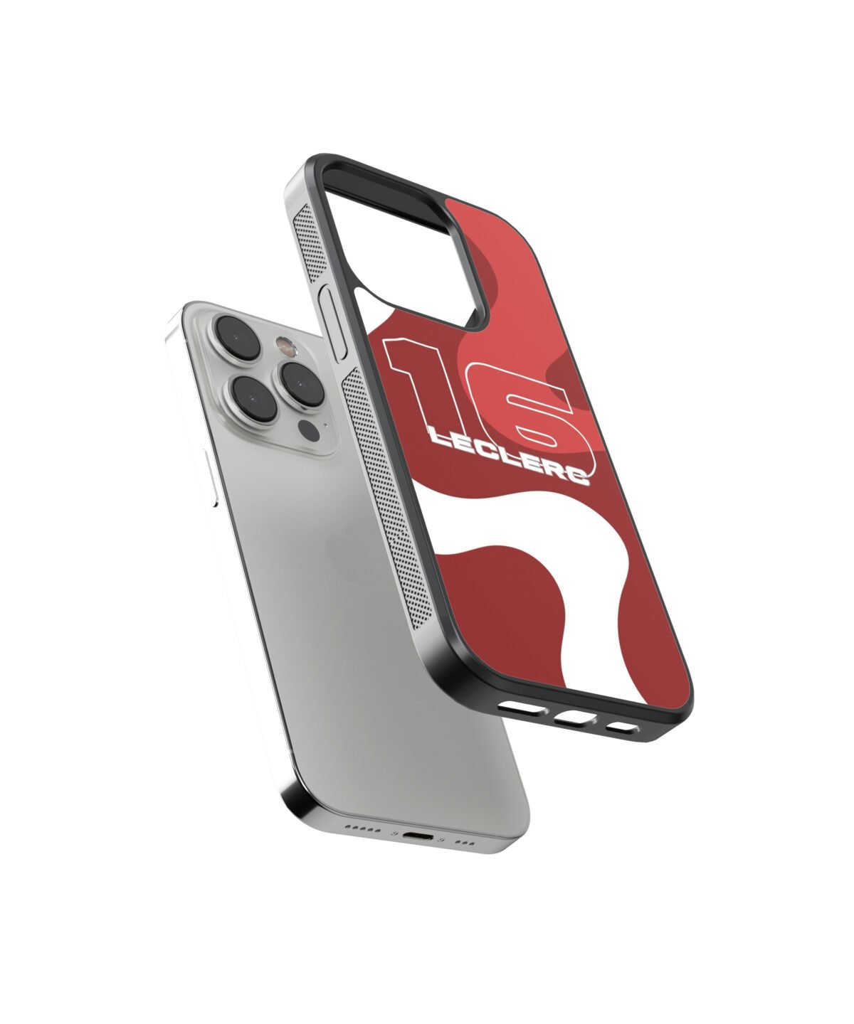 Charles Leclerc Abstract Premium Glass Phone Cases - Image 2