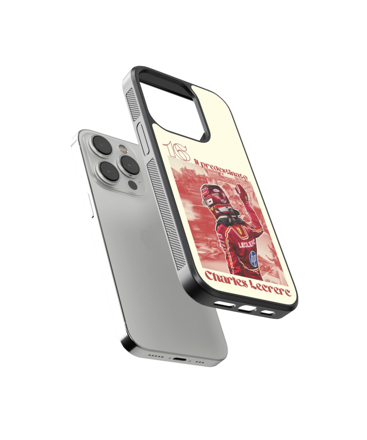 Charles Leclerc 16 Premium Glass Phone Cases - Image 2