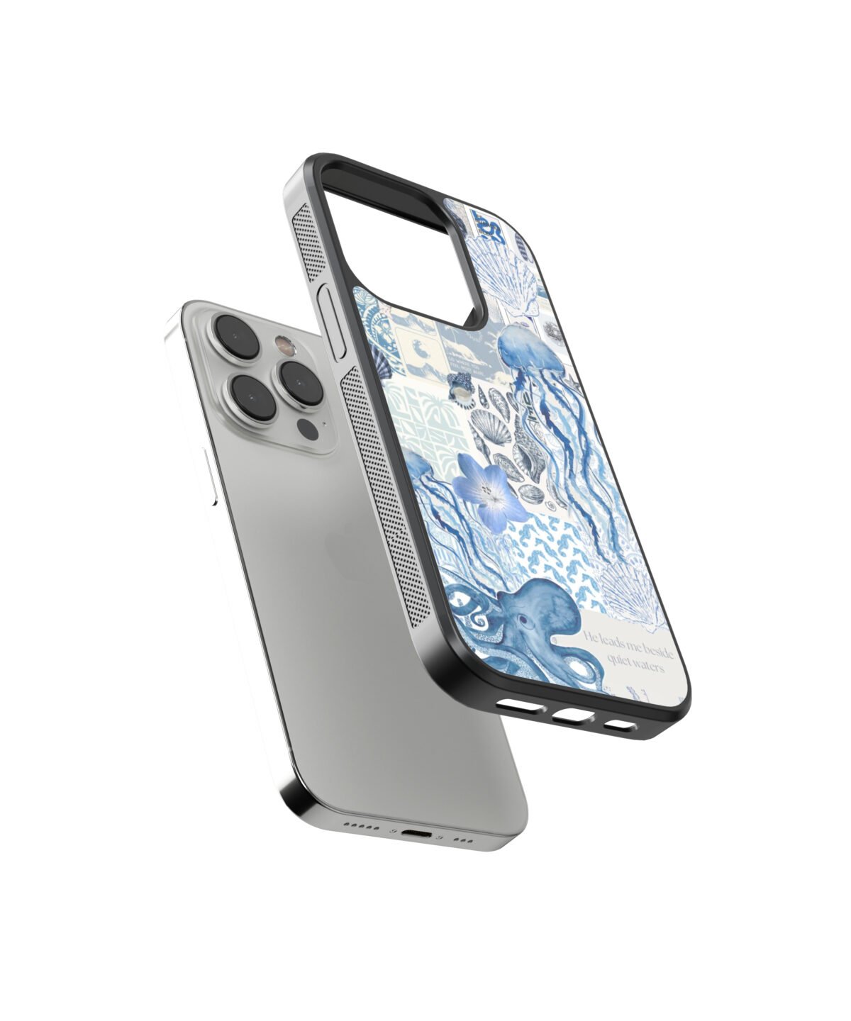 Sea Vintage Premium Glass Phone Cases - Image 2