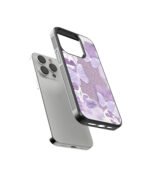 Purple Leave Vintage Premium Glass Phone Case - Image 2