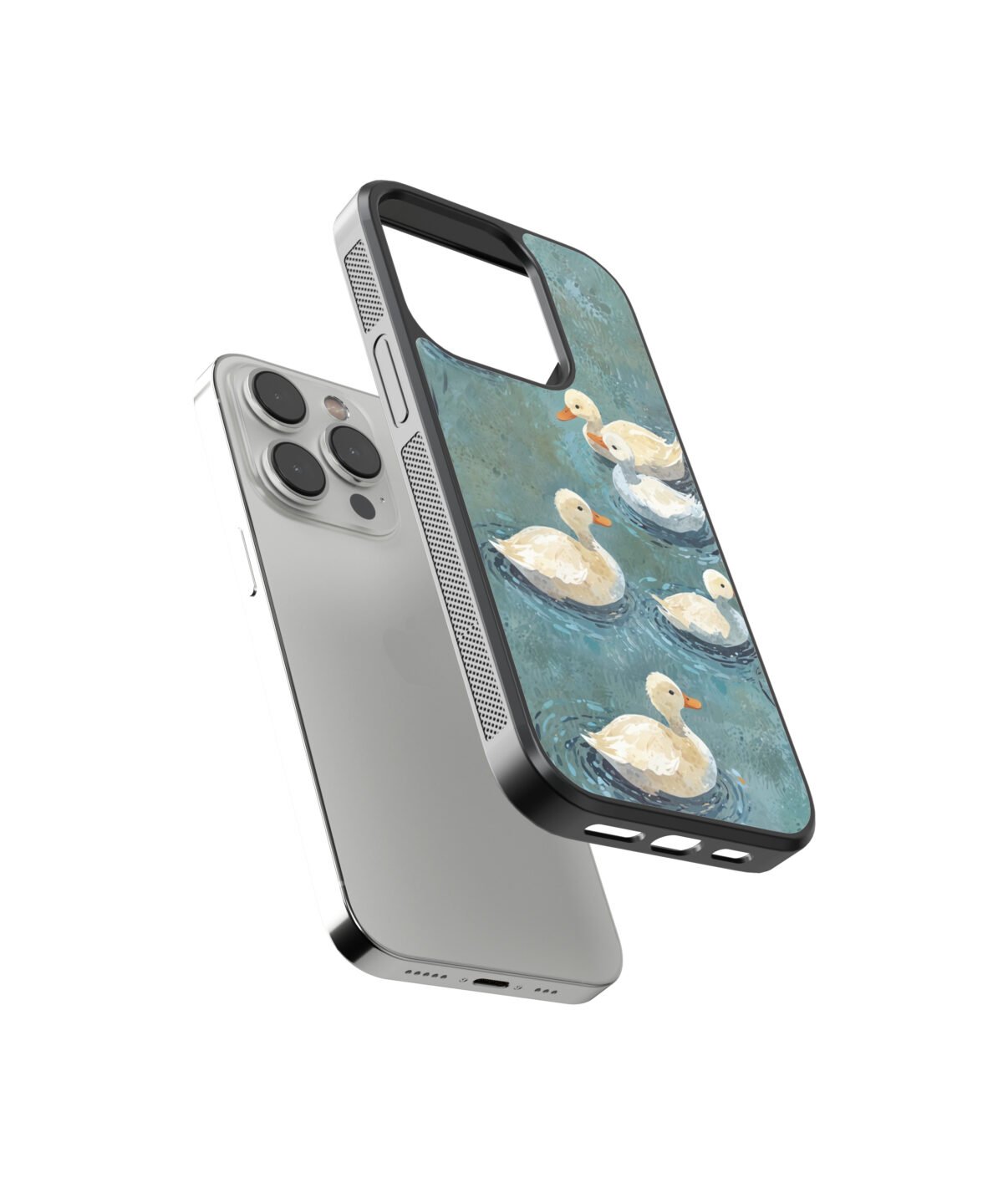 Swans Vintage Premium Glass Phone Case - Image 2
