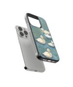 Swans Vintage Premium Glass Phone Case - Image 2