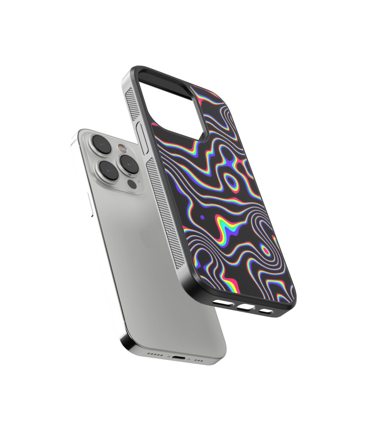 Lines Art Y2K Premium Glass Phone Case - Image 2