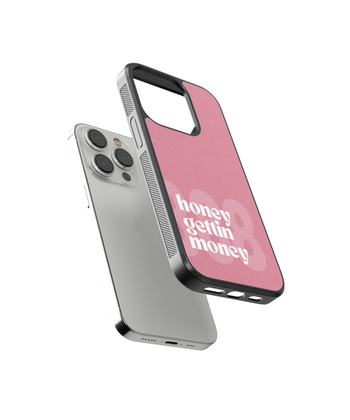 Honey Getting Money Premium Glass Phone Case - Image 2