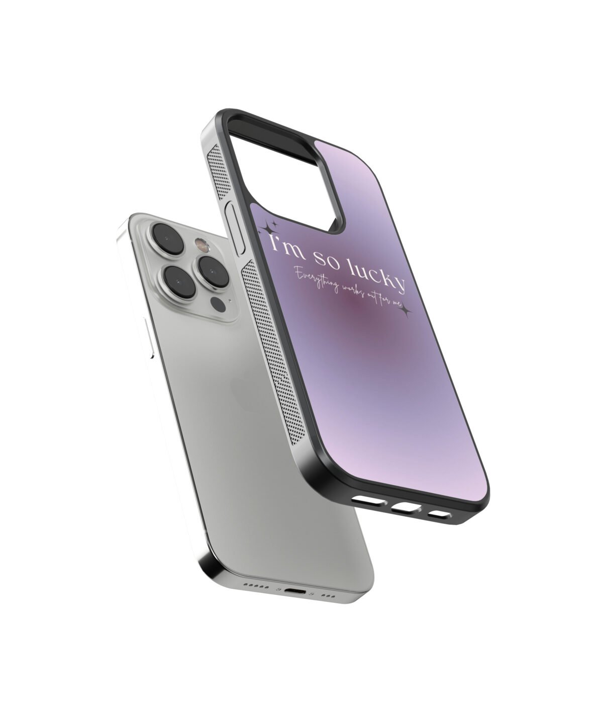 I am So Lucky Premium Glass Phone Cases - Image 2