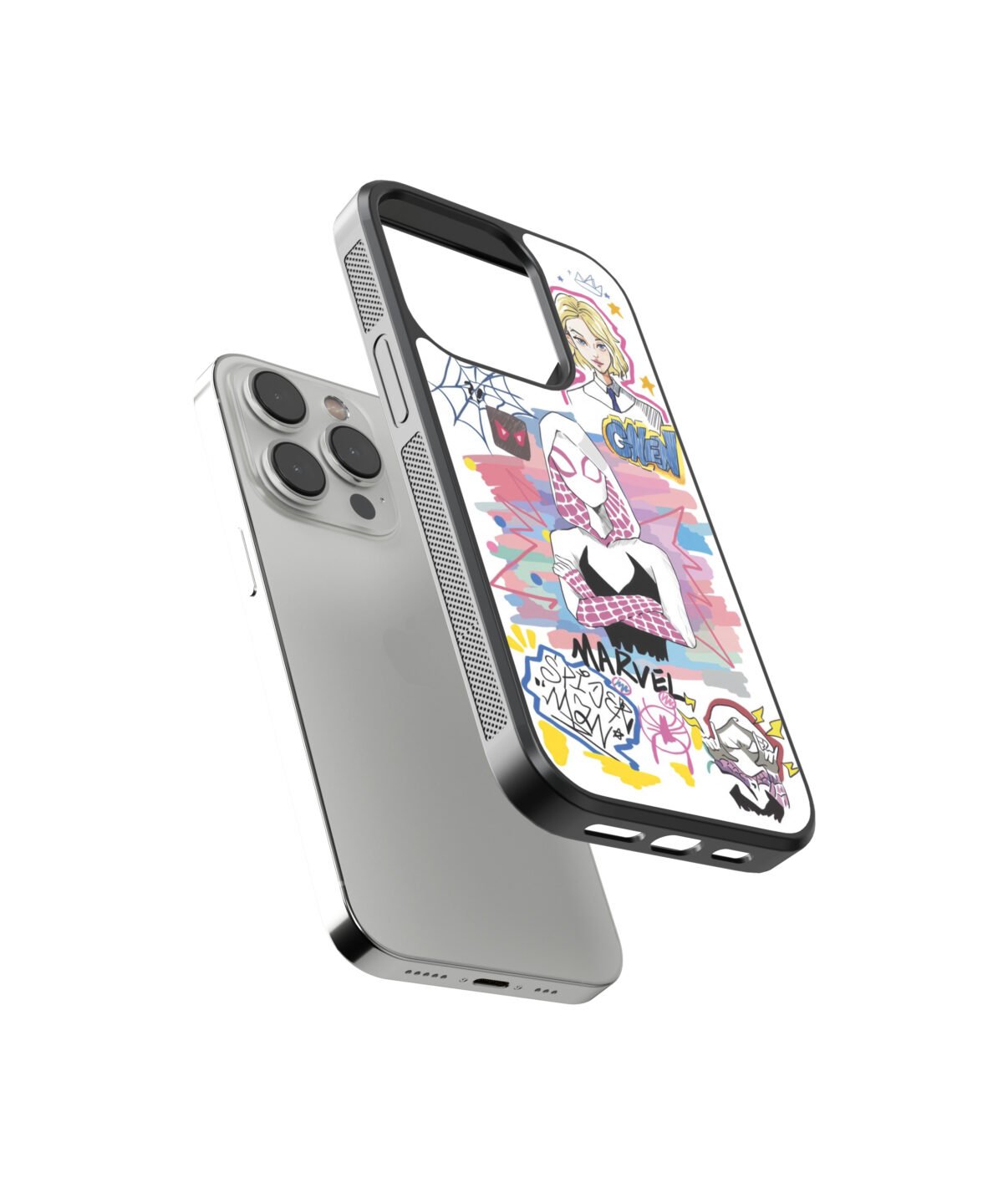 Spidey Man Premium Glass Phone Case - Image 2
