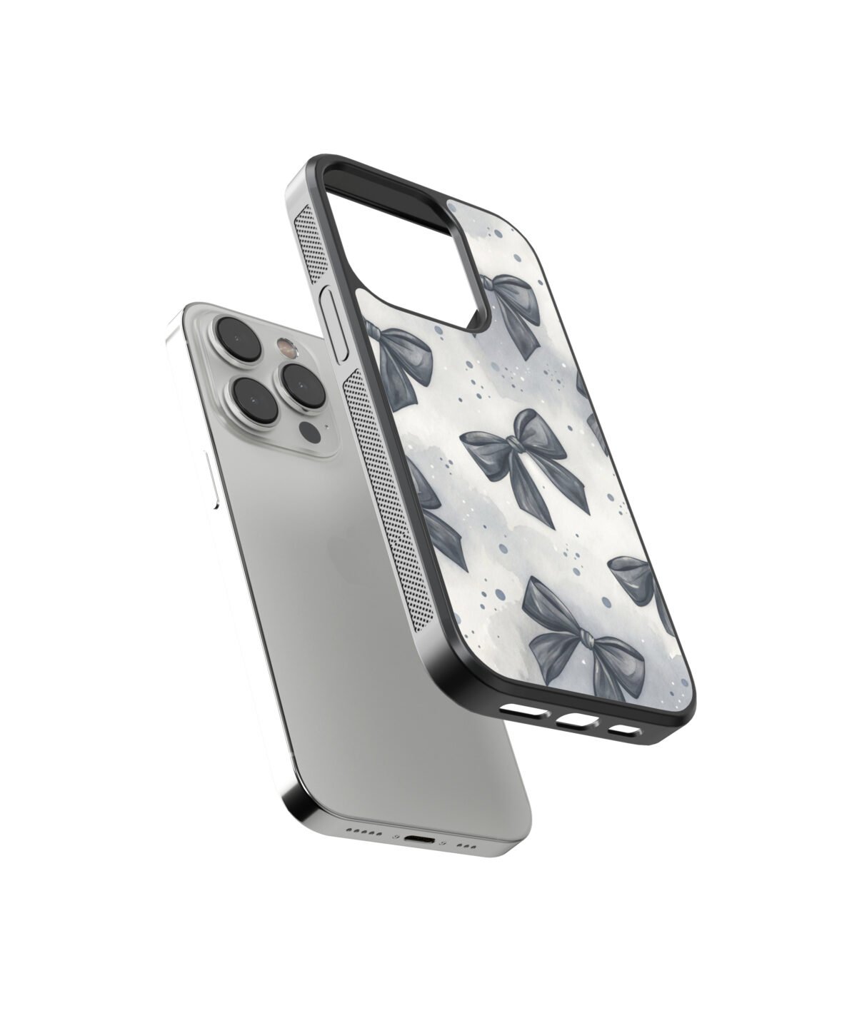 Pintresty Bow 5 Premium Glass Phone Case - Image 2