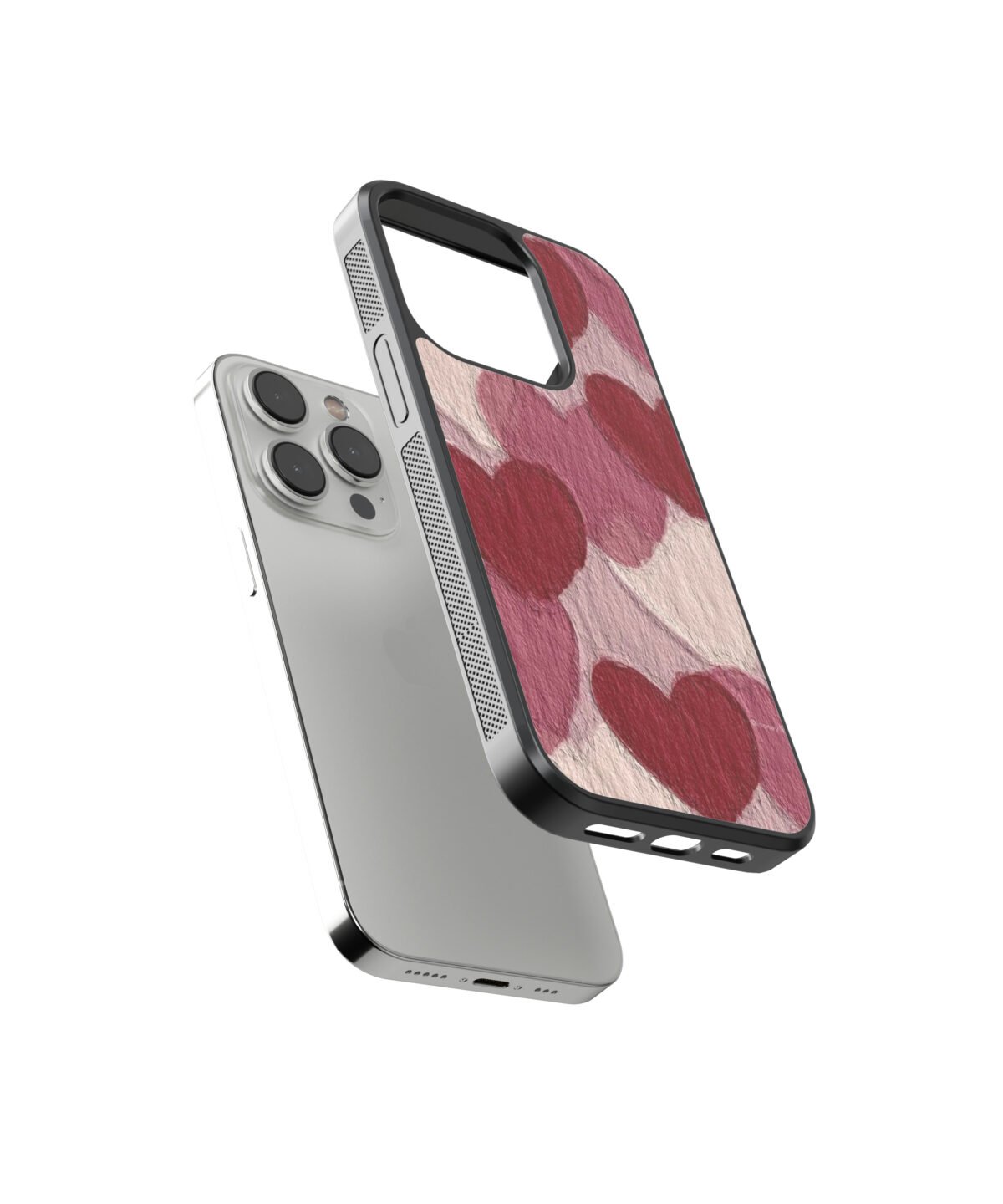 Red Heart Aesthetic Premium Glass Phone Cases - Image 2