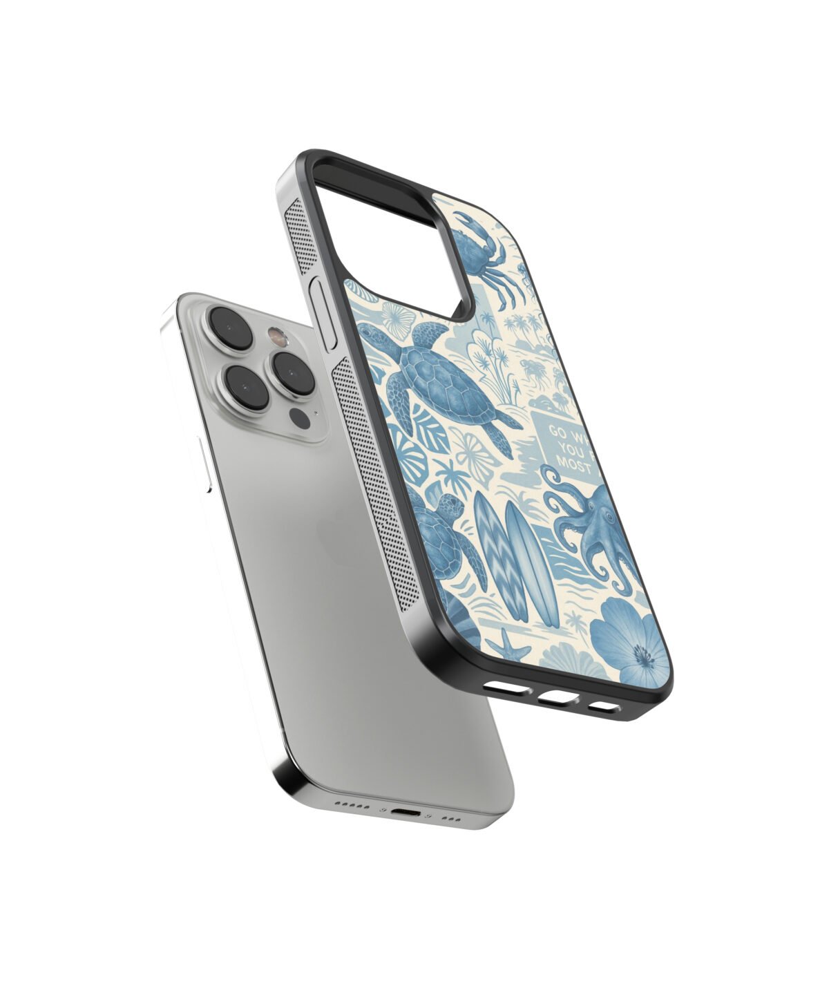 Sea Asthetics Premium Glass Phone Cases - Image 2