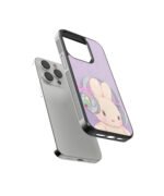 Purple Bunny Premium Glass Phone Cases - Image 2