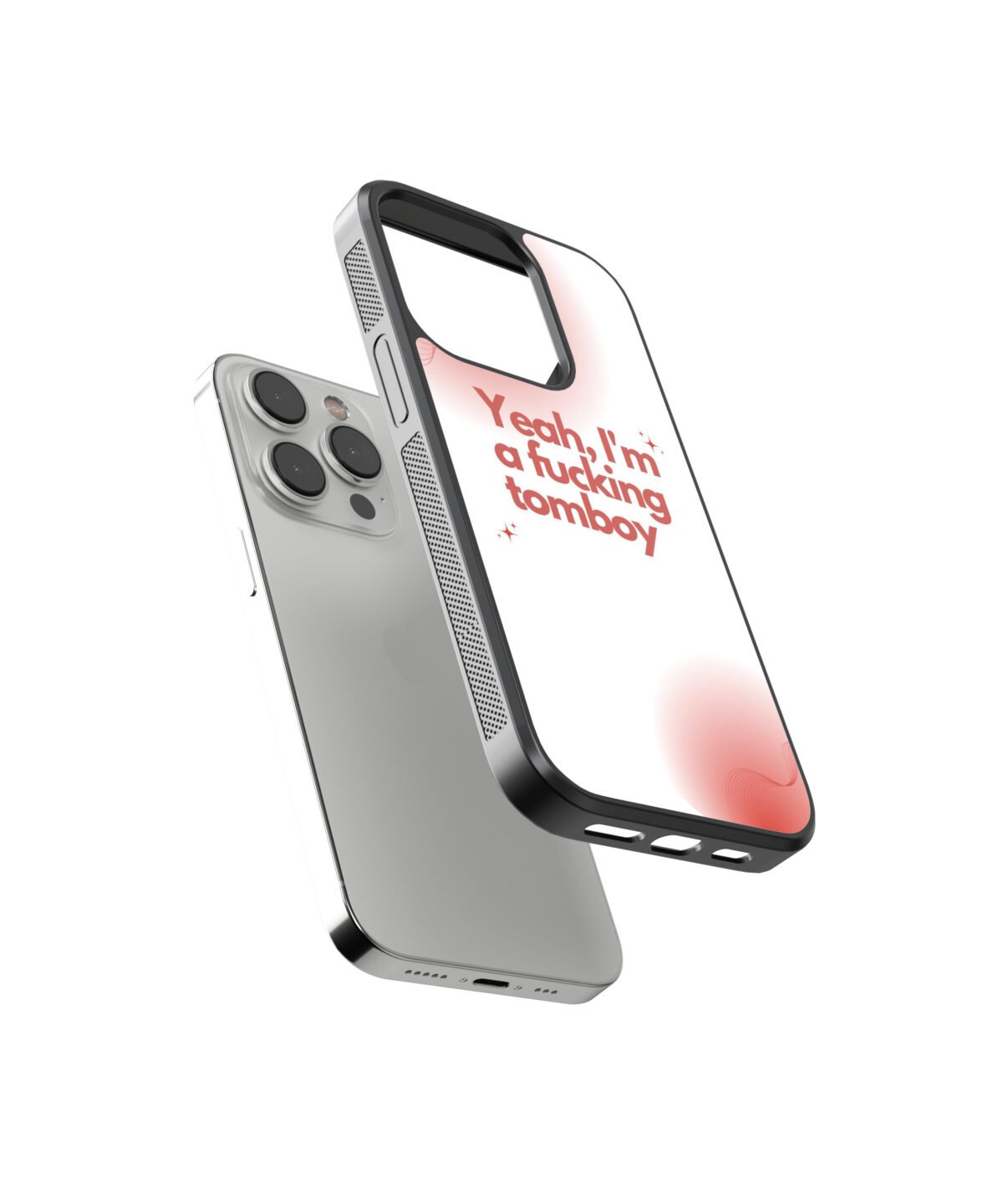 Yeah I am Fucking Tomboy Premium Glass Phone Cases - Image 2