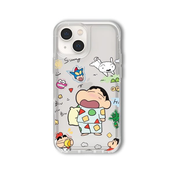 Sinchan Sticker 2 Silicone Clear Phone Case
