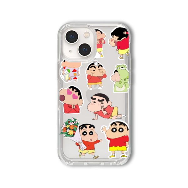 Sinchan Sticker Clear Silicone Case