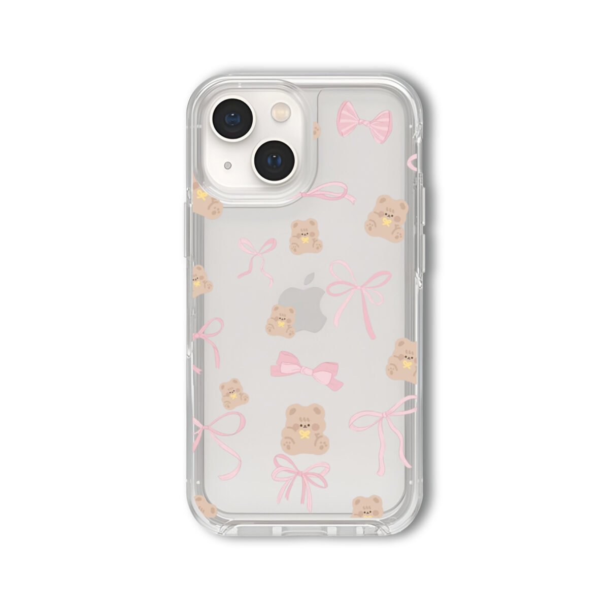 Bow And Tedy Silicone Clear Case - Image 1