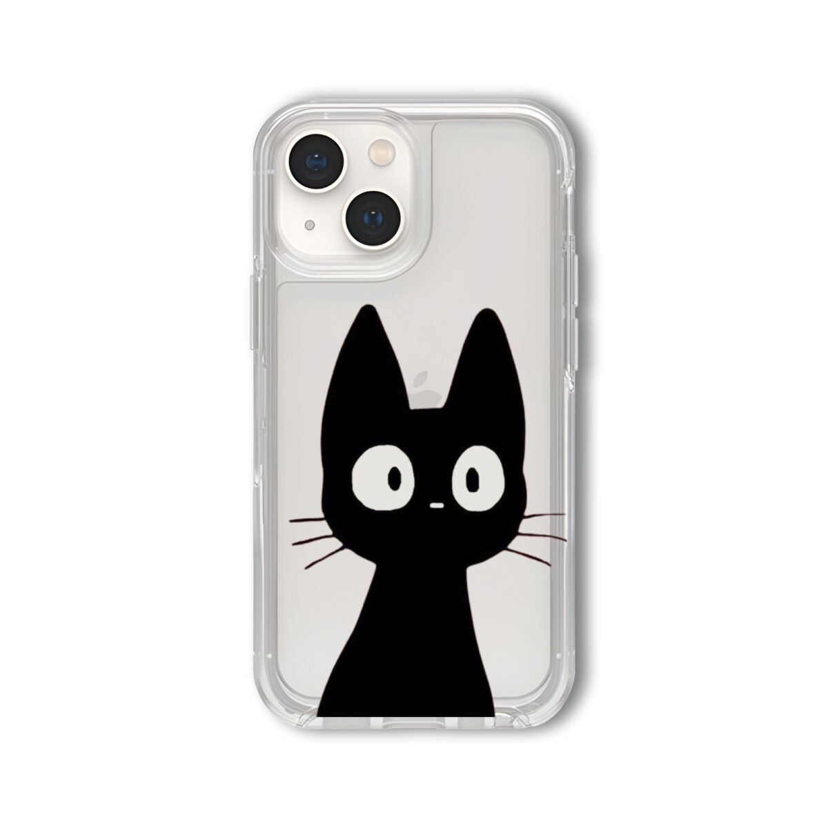 Black Cat Silicone Clear Case - Image 1