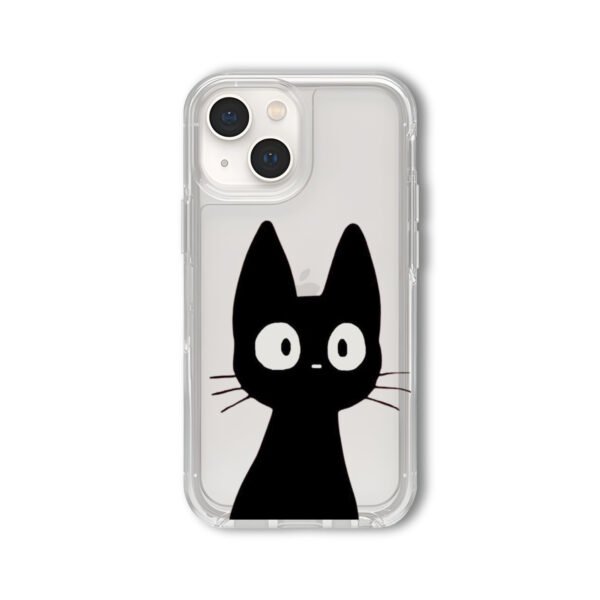 Black Cat Silicone Clear Case