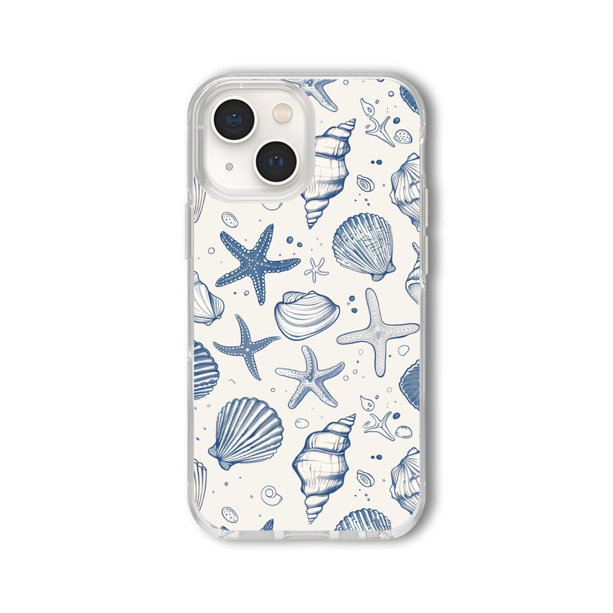 Sea Abstract Clear Silicone Case - Image 1