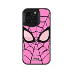 Pink Spidey Eye Premium Glass Phone Case