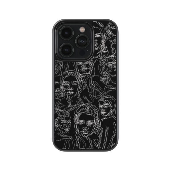 Lines Art Premium GLass Phone Case