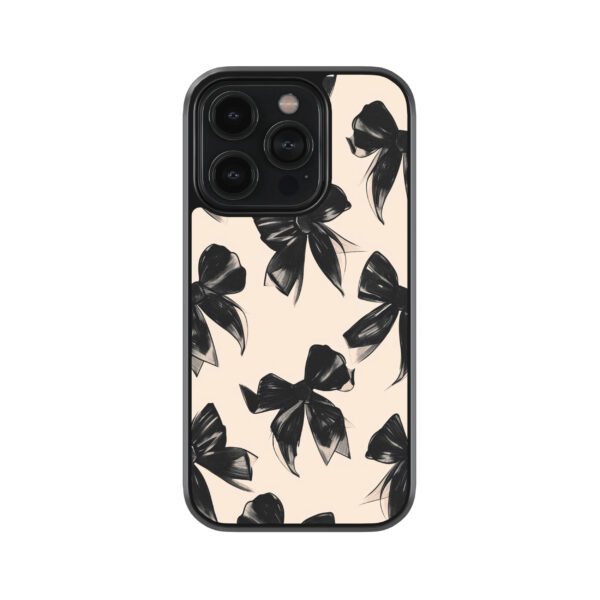 Black Boww Pintresty Premium Glass Phone Case