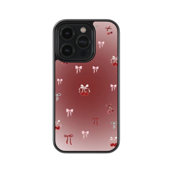 Red Cherry Pintresty Premium Glass Phone Case