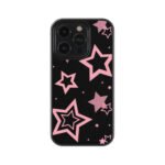 Pink Stars Premium Glass Phone Case