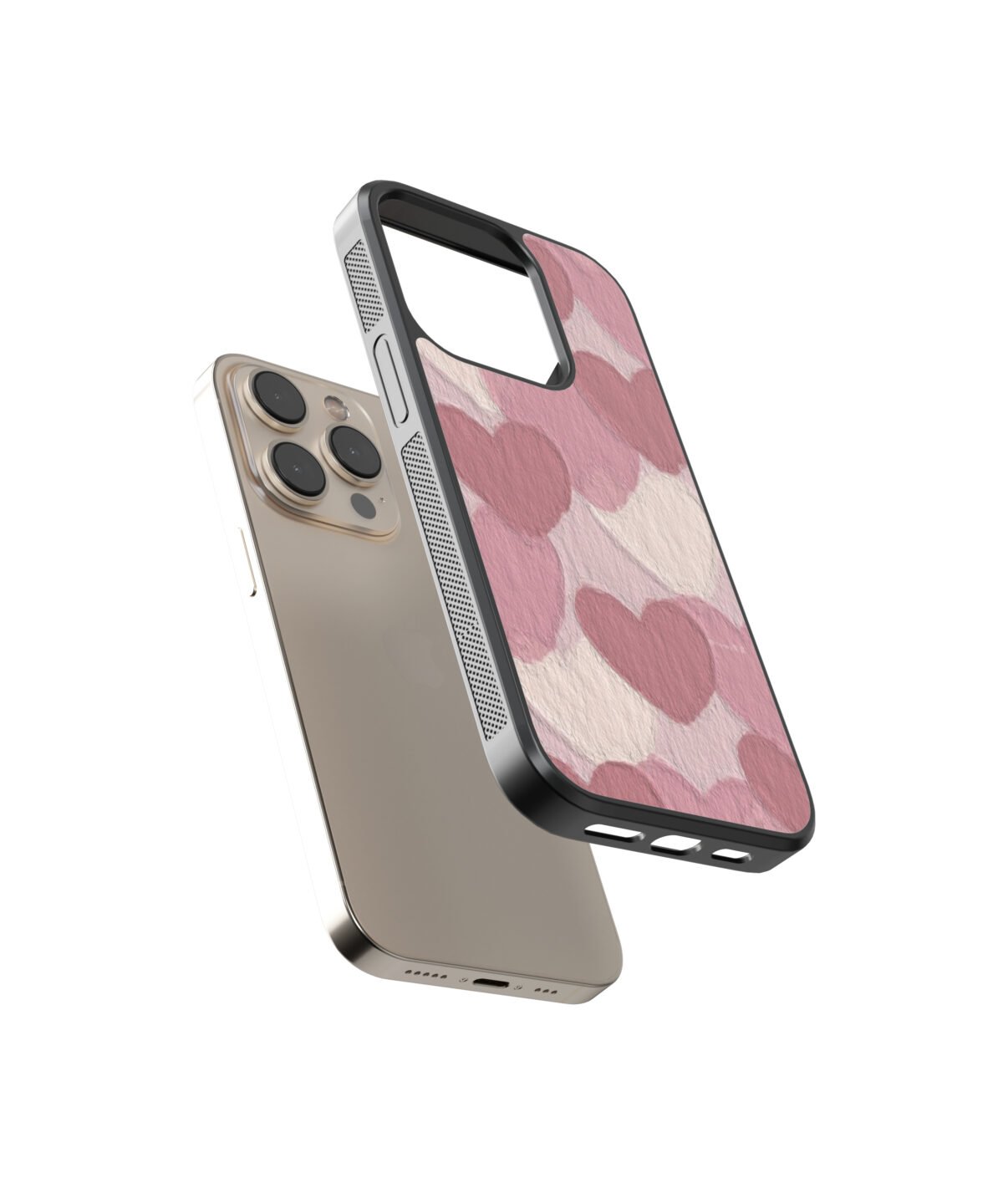 Heart Abstract Premium Glass Phone Case - Image 2