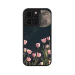 Moon Tulip Premium Glass Phone Case