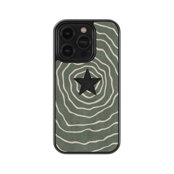 Green Minimalist Premium Glass Phone Case