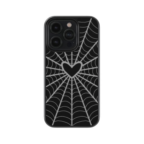Heart x Spidey Premium Glass Phone Case