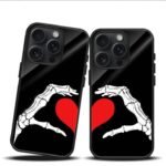 Heart Couple Premium Glass Phone Case