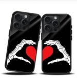 Heart Couple Premium Glass Phone Case