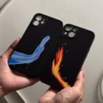 Flame & Water Premium Glass Phone Case