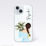 Pinteresty Floral Girl Silicone Case