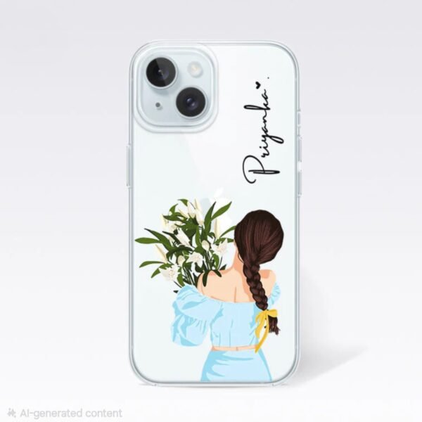 Pinteresty Floral Girl Silicone Case