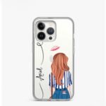 Aesthetic Girl Clear Silicone Case