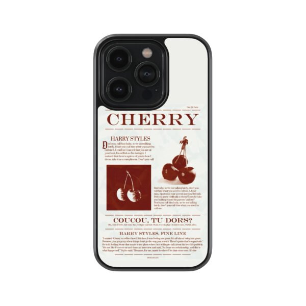 Cherry Premium Glass Phone Case..