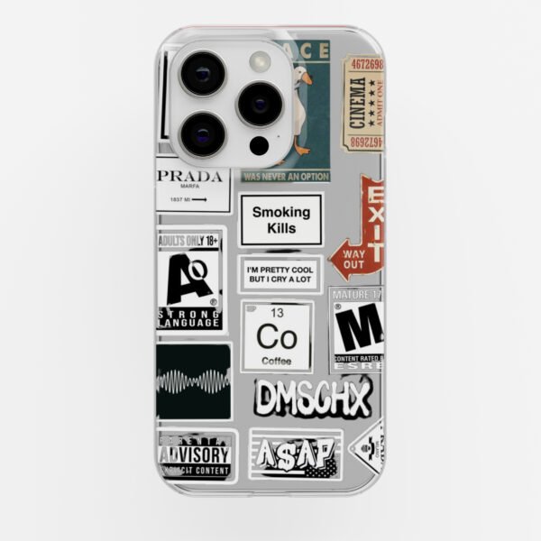 PEACE  Clear Silicone Case