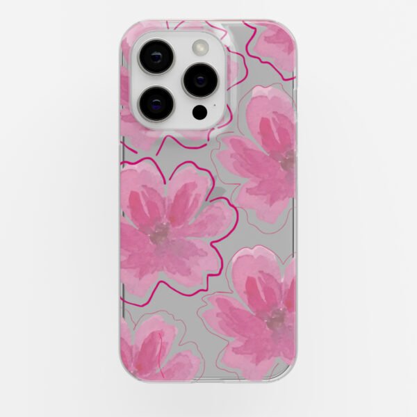 Pinteresty Floral 3 Clear Silicone Case