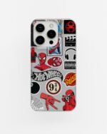 Spider - Man Sticker Clear Silicone Case
