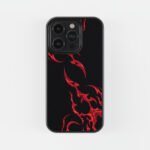 Red Wavy Y2k  Premium Glass Phone Case